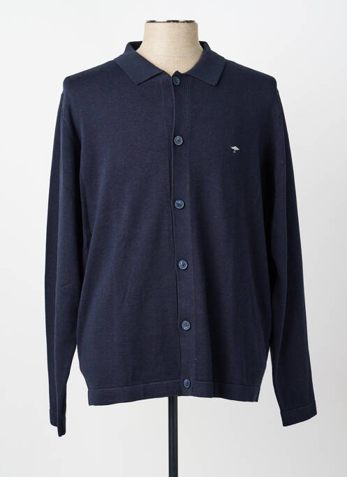Gilet manches longues fermeture boutonnée sur le devant bleu FYNCH-HATTON homme