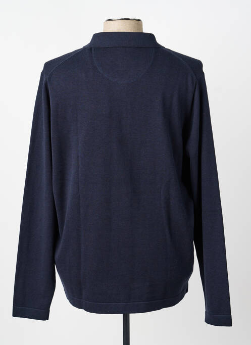 Gilet manches longues fermeture boutonnée sur le devant bleu FYNCH-HATTON homme