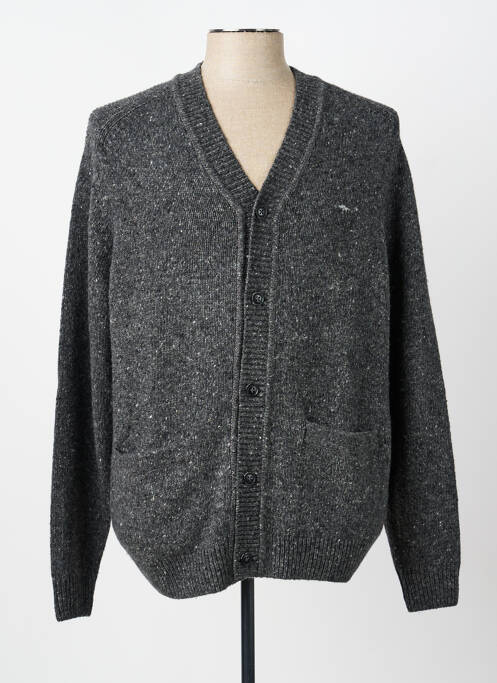 Gilet manches longues col v gris FYNCH-HATTON homme