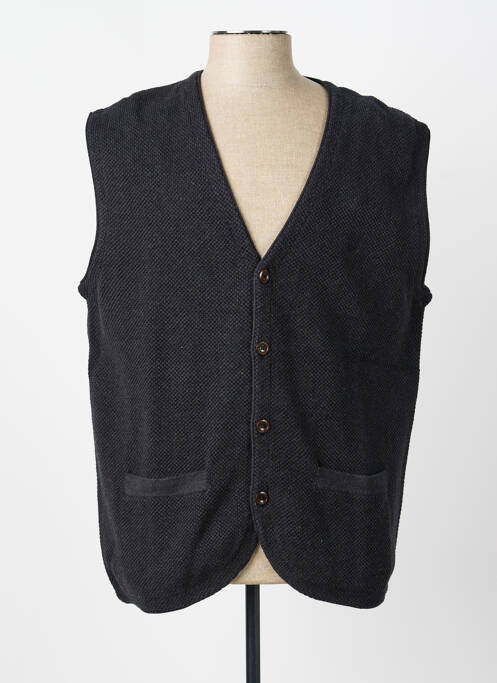 Gilet sans manche tissage chiné gris FYNCH-HATTON homme