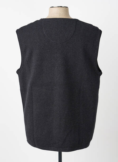 Gilet sans manche tissage chiné gris FYNCH-HATTON homme
