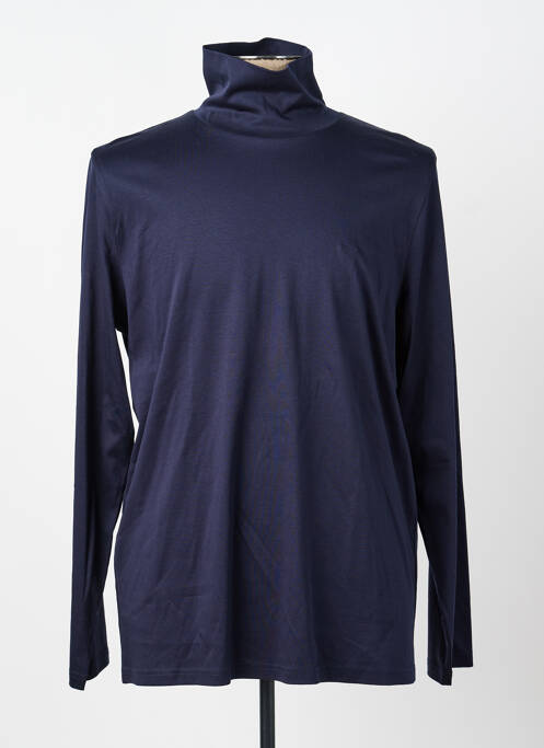 Sous-pull stretch manches longues bleu FYNCH-HATTON homme