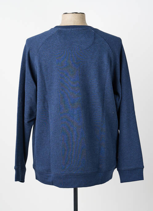 Sweat-shirt broderie manches longues bleu FYNCH-HATTON homme