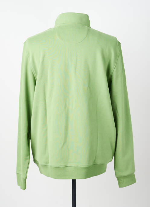 Sweat-shirt col camionneur manches longues vert FYNCH-HATTON homme
