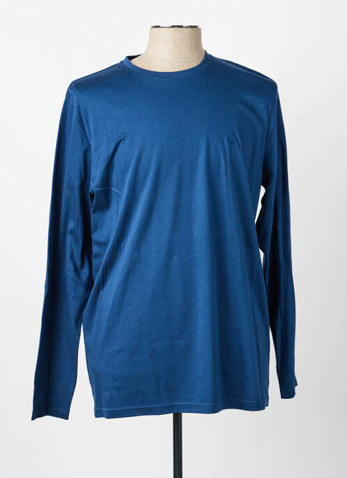 T-shirt coupe cintrée manches longues bleu FYNCH-HATTON homme