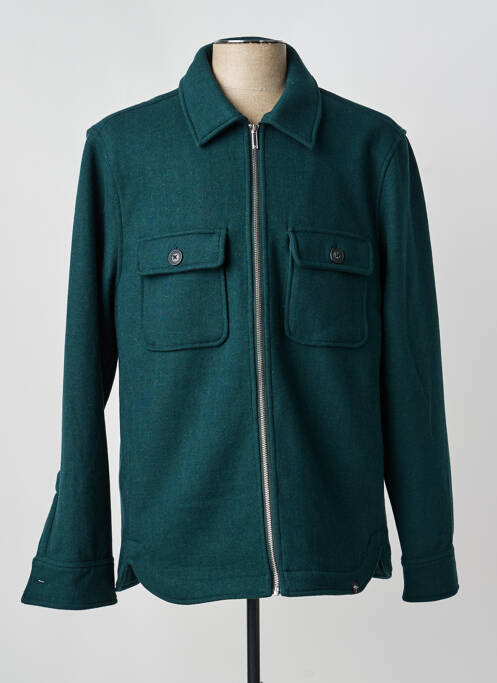 Veste casual fermeture boutonnée sur le devant vert FYNCH-HATTON homme