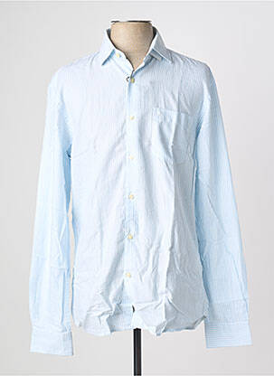 Chemise manches longues coupe droite bleu PIERRE CARDIN homme
