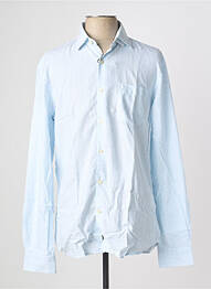 Chemise manches longues coupe droite bleu PIERRE CARDIN homme