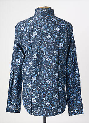 Chemise manches longues imprimé fantaisie bleu PIERRE CARDIN homme