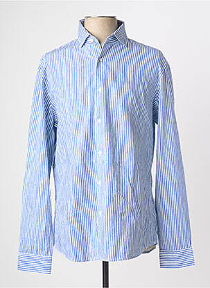 Chemise manches longues coupe cintrée bleu PIERRE CARDIN homme