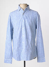 Chemise manches longues coupe cintrée bleu PIERRE CARDIN homme