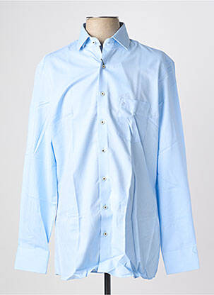 Chemise manches longues coupe droite bleu PIERRE CARDIN homme