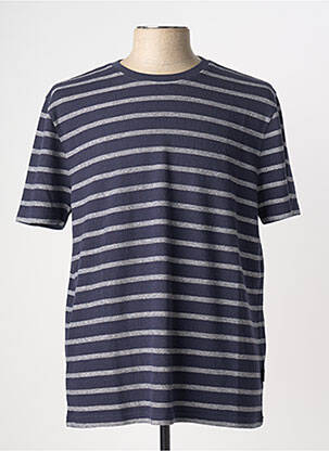T-shirt coupe droite manches courtes bleu FYNCH-HATTON homme