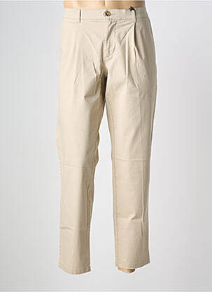 Pantalon chino stretch taille normale beige FYNCH-HATTON homme