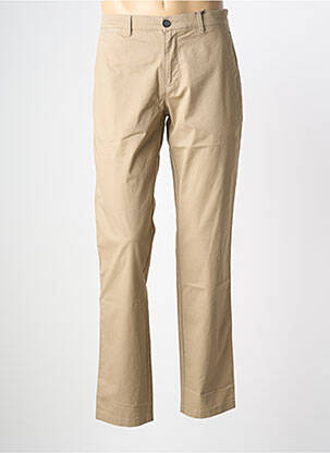 Pantalon chino stretch taille normale beige FYNCH-HATTON homme