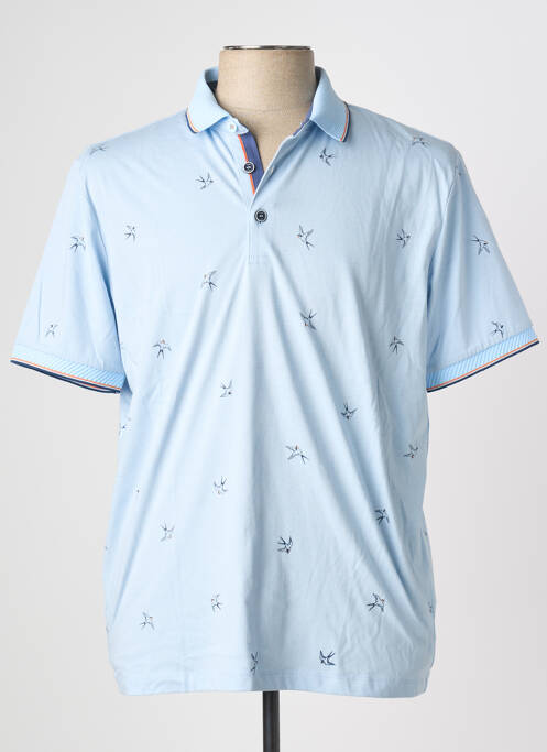 Polo bleu MONTE CARLO homme
