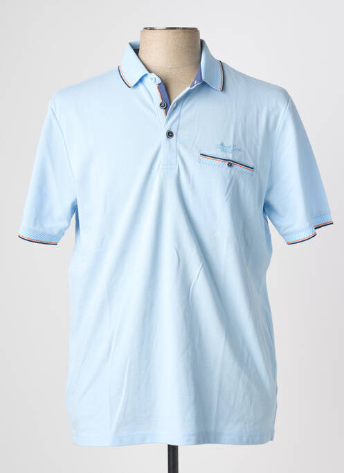 Polo bleu MONTE CARLO homme