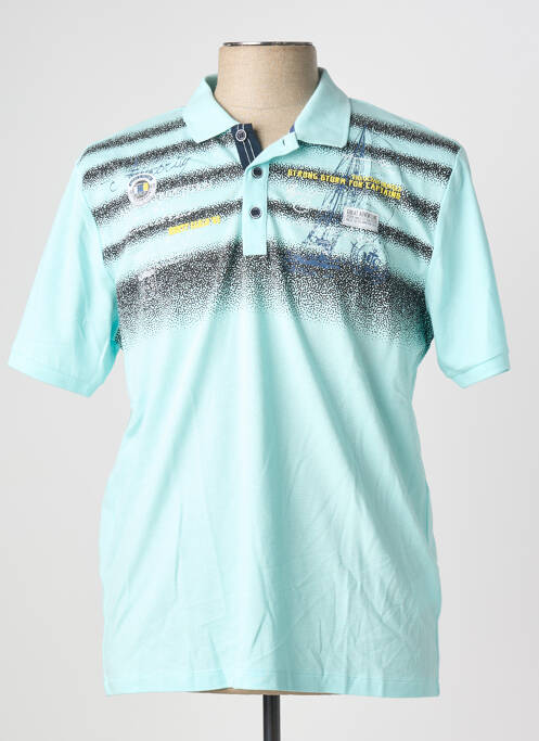 Polo bleu MONTE CARLO homme