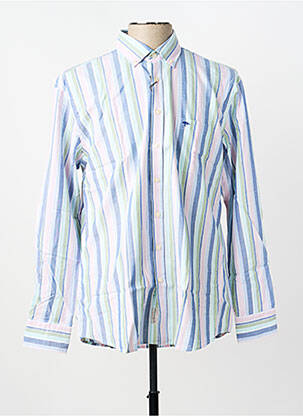 Chemise manches longues coupe cintrée bleu FYNCH-HATTON homme
