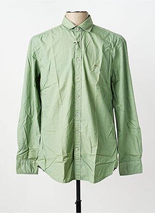 Chemise manches longues coupe cintrée vert FYNCH-HATTON homme