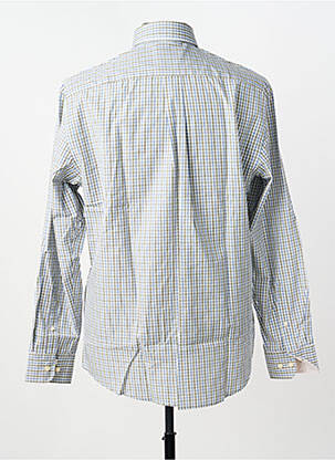 Chemise manches longues imprimé carreaux bleu FYNCH-HATTON homme