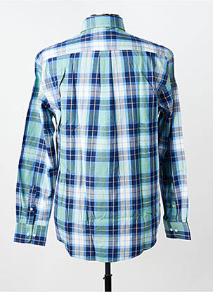 Chemise manches longues imprimé carreaux bleu FYNCH-HATTON homme