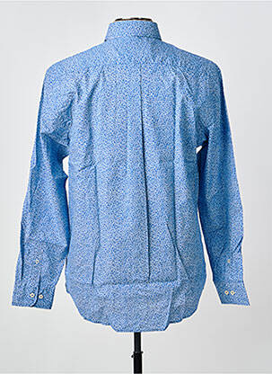 Chemise manches longues poches bleu FYNCH-HATTON homme