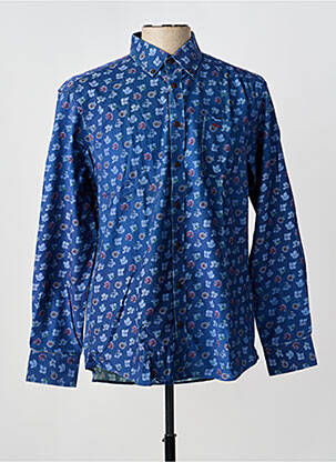Chemise manches longues coupe cintrée bleu FYNCH-HATTON homme