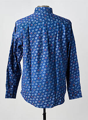 Chemise manches longues poches bleu FYNCH-HATTON homme