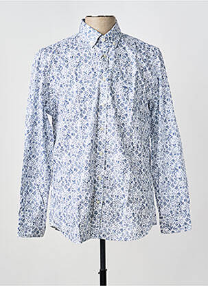 Chemise manches longues coupe cintrée bleu FYNCH-HATTON homme