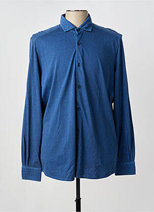Chemise manches longues coupe cintrée bleu MONTE CARLO homme