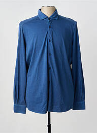 Chemise manches longues coupe cintrée bleu MONTE CARLO homme