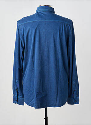 Chemise manches longues coupe cintrée bleu MONTE CARLO homme