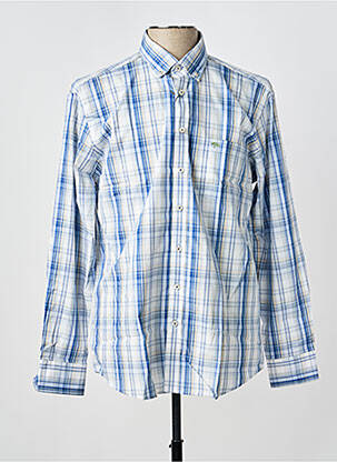 Chemise manches longues imprimé écossais bleu FYNCH-HATTON homme