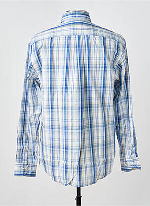 Chemise manches longues imprimé écossais bleu FYNCH-HATTON homme