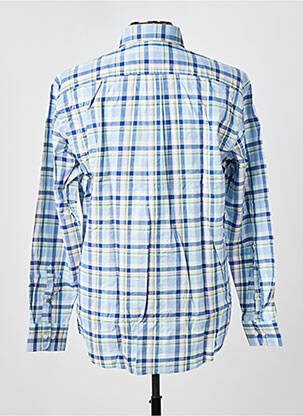 Chemise manches longues imprimé écossais bleu FYNCH-HATTON homme