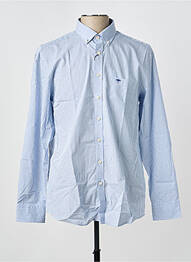 Chemise manches longues poches bleu FYNCH-HATTON homme
