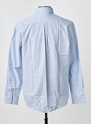 Chemise manches longues imprimé carreaux bleu FYNCH-HATTON homme