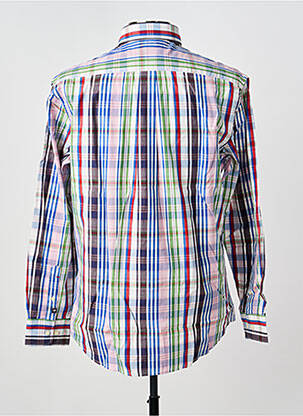 Chemise manches longues imprimé écossais bleu FYNCH-HATTON homme