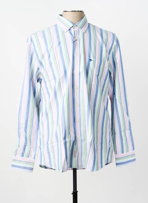 Chemise manches longues imprimé rayures bleu FYNCH-HATTON homme