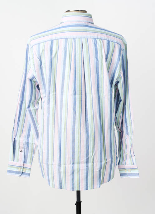 Chemise manches longues imprimé rayures bleu FYNCH-HATTON homme