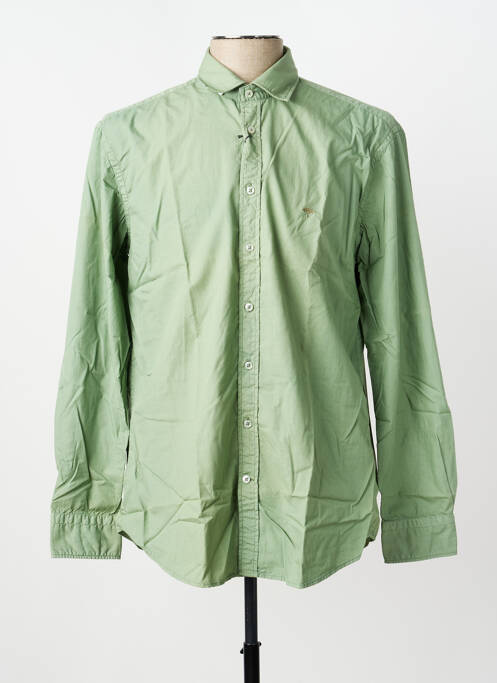 Chemise manches longues coupe cintrée vert FYNCH-HATTON homme