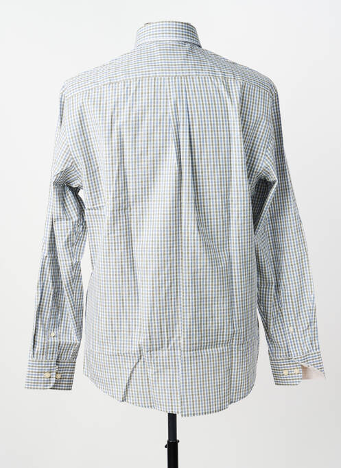 Chemise manches longues imprimé carreaux bleu FYNCH-HATTON homme