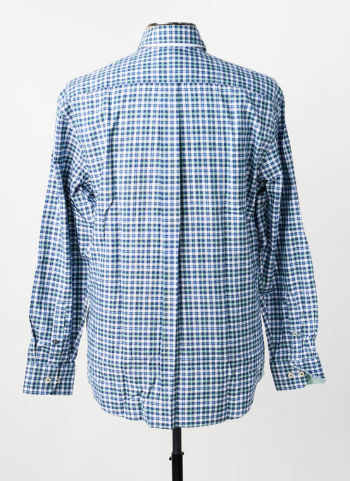 Chemise manches longues imprimé carreaux bleu FYNCH-HATTON homme