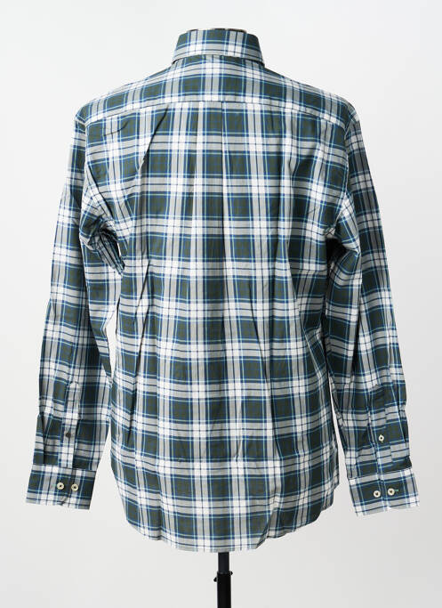 Chemise manches longues imprimé écossais bleu FYNCH-HATTON homme