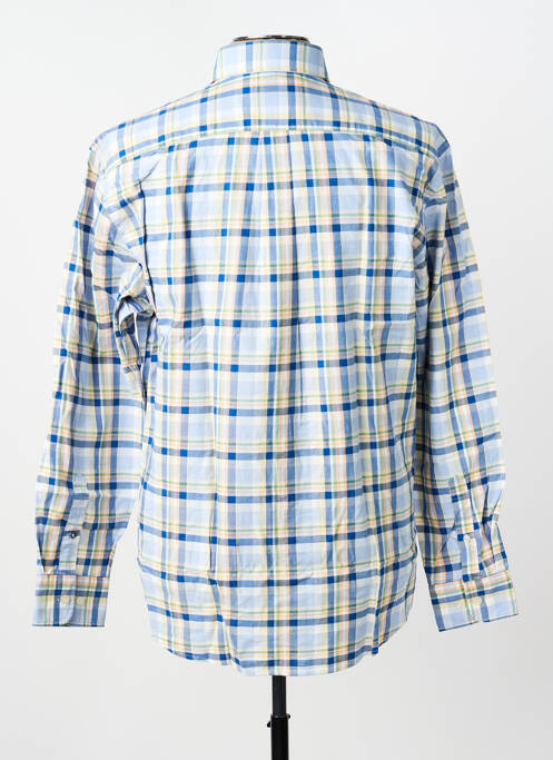 Chemise manches longues imprimé carreaux bleu FYNCH-HATTON homme