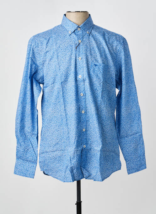 Chemise manches longues imprimé fantaisie bleu FYNCH-HATTON homme