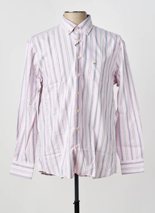 Chemise manches longues imprimé rayures rose FYNCH-HATTON homme