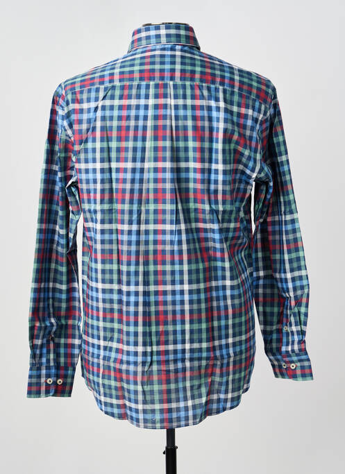 Chemise manches longues imprimé carreaux bleu FYNCH-HATTON homme