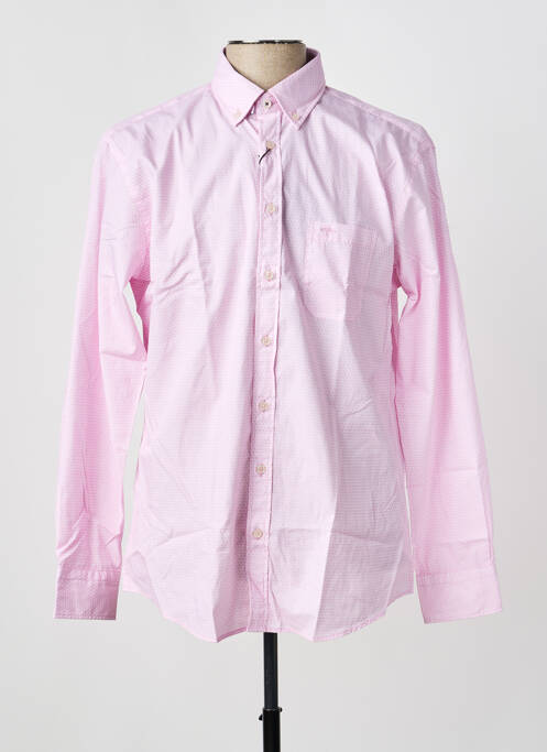 Chemise manches longues imprimé fantaisie rose FYNCH-HATTON homme
